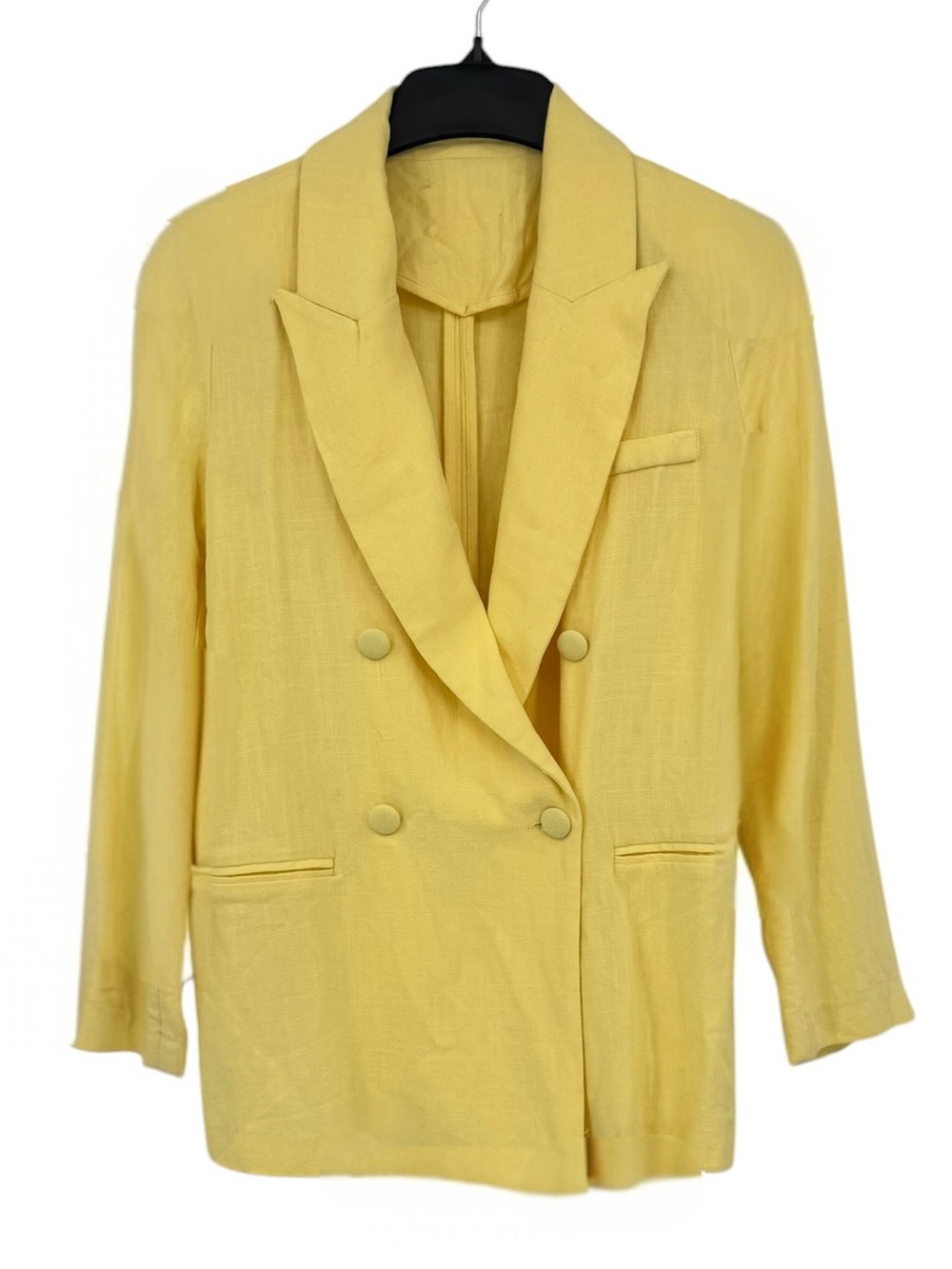 Vintage Double Breasted Linen Blazer
